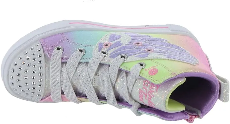 Skechers Unisex-Child Toes Twinkle Sparks-Wing Charm Sneaker