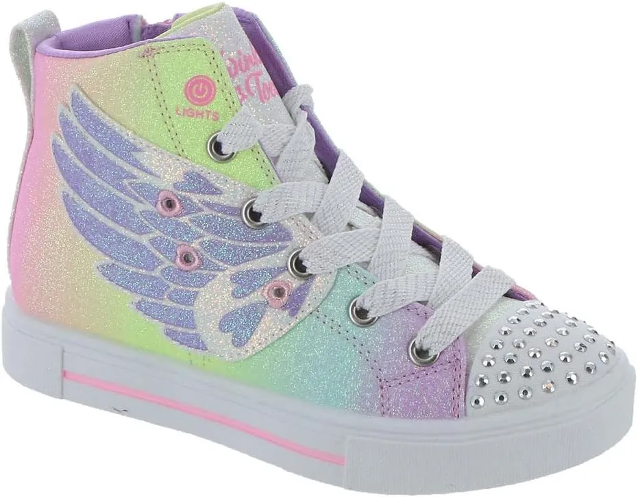 Skechers Unisex-Child Toes Twinkle Sparks-Wing Charm Sneaker