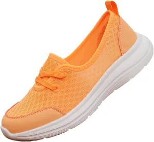 Slip On Orthopedic Sneakers for Women Walking Health Shoes Soft Sole Mesh Comfort Shoes Lightweight Wide Width Arch Support Shoe Breathable Comfort Work Sneaker