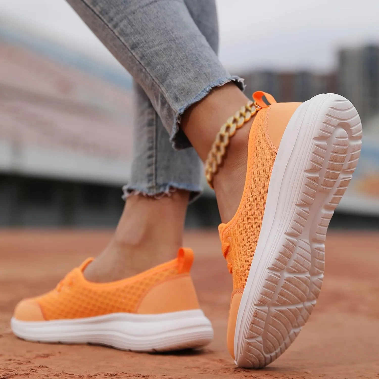Slip On Orthopedic Sneakers for Women Walking Health Shoes Soft Sole Mesh Comfort Shoes Lightweight Wide Width Arch Support Shoe Breathable Comfort Work Sneaker
