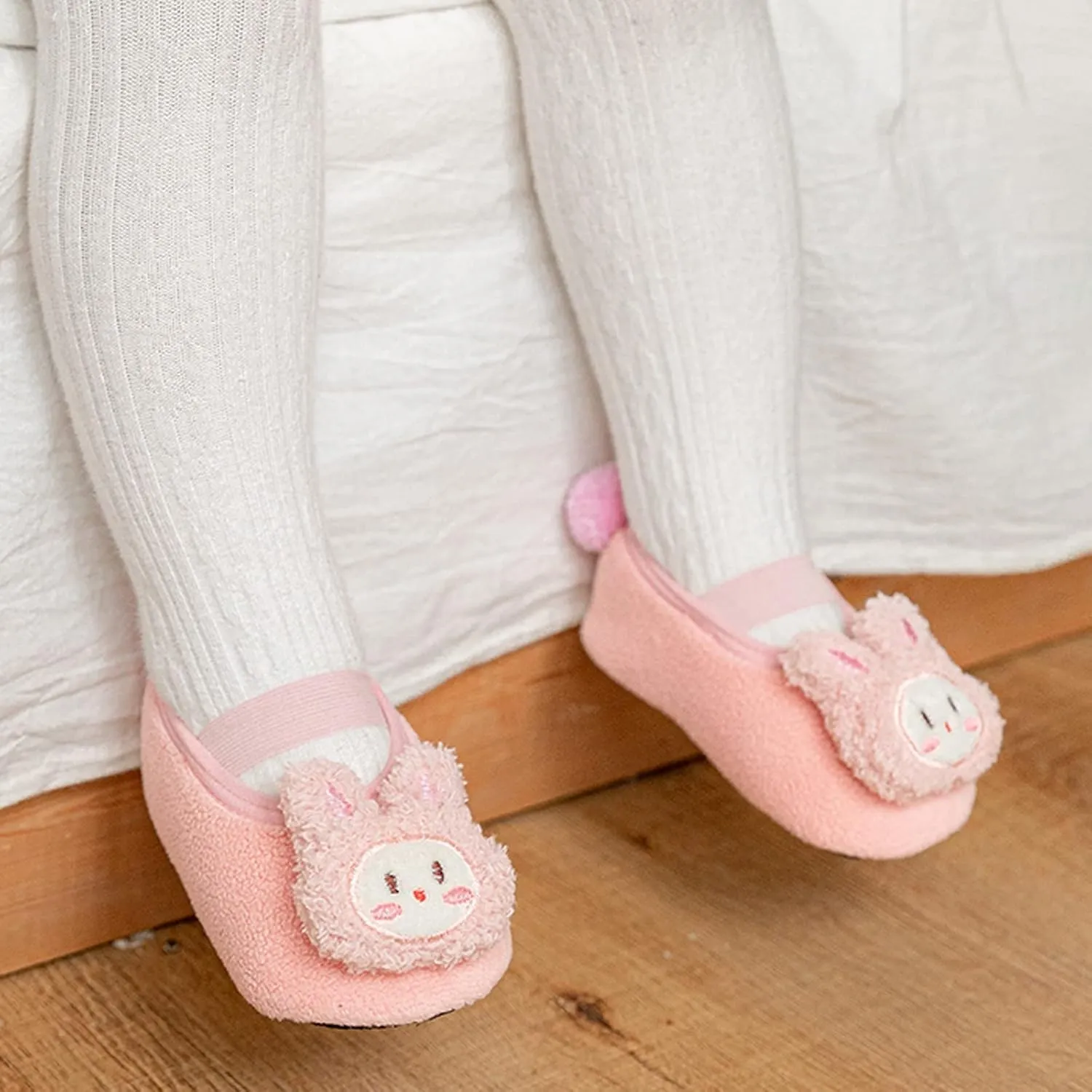 Sock Shoes Toddler Children Toddler Shoes Autumn and Winter Boys and Girls Floor Socks Non Slip Plush Black Shoes