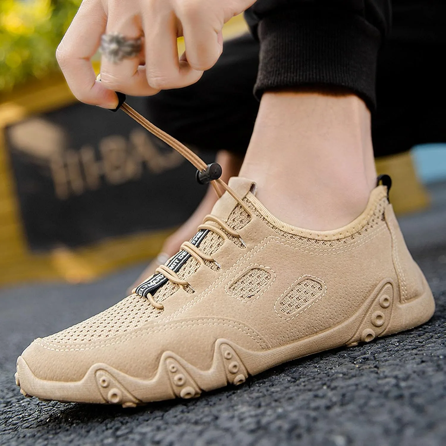Soft Mesh Breathable Fashion Casual Men Bottom Lace Up Shoes Sport Men's Chukka Sneaker Boots Shoes