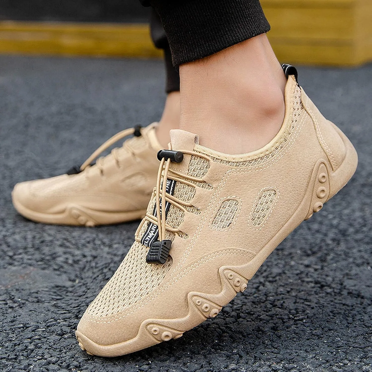 Soft Mesh Breathable Fashion Casual Men Bottom Lace Up Shoes Sport Men's Chukka Sneaker Boots Shoes