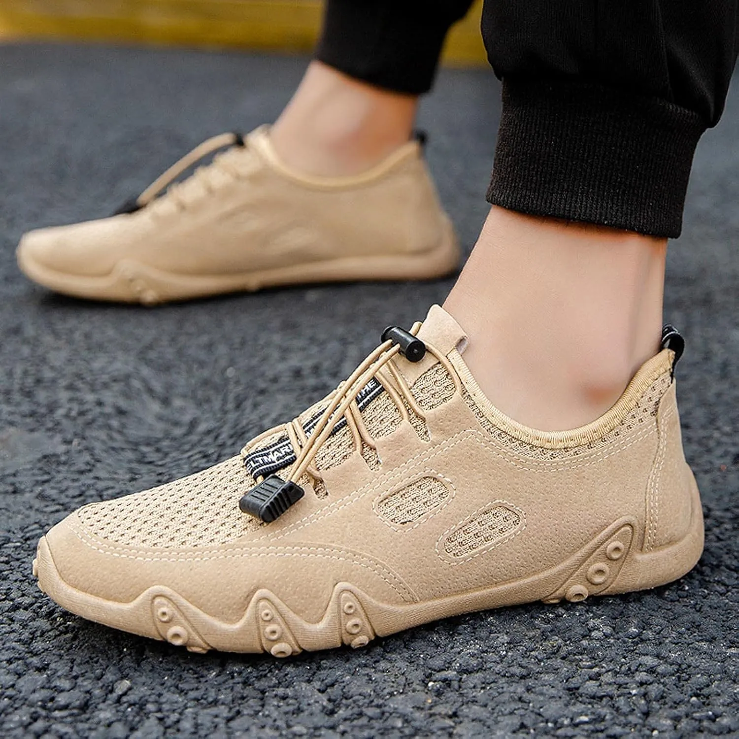 Soft Mesh Breathable Fashion Casual Men Bottom Lace Up Shoes Sport Men's Chukka Sneaker Boots Shoes