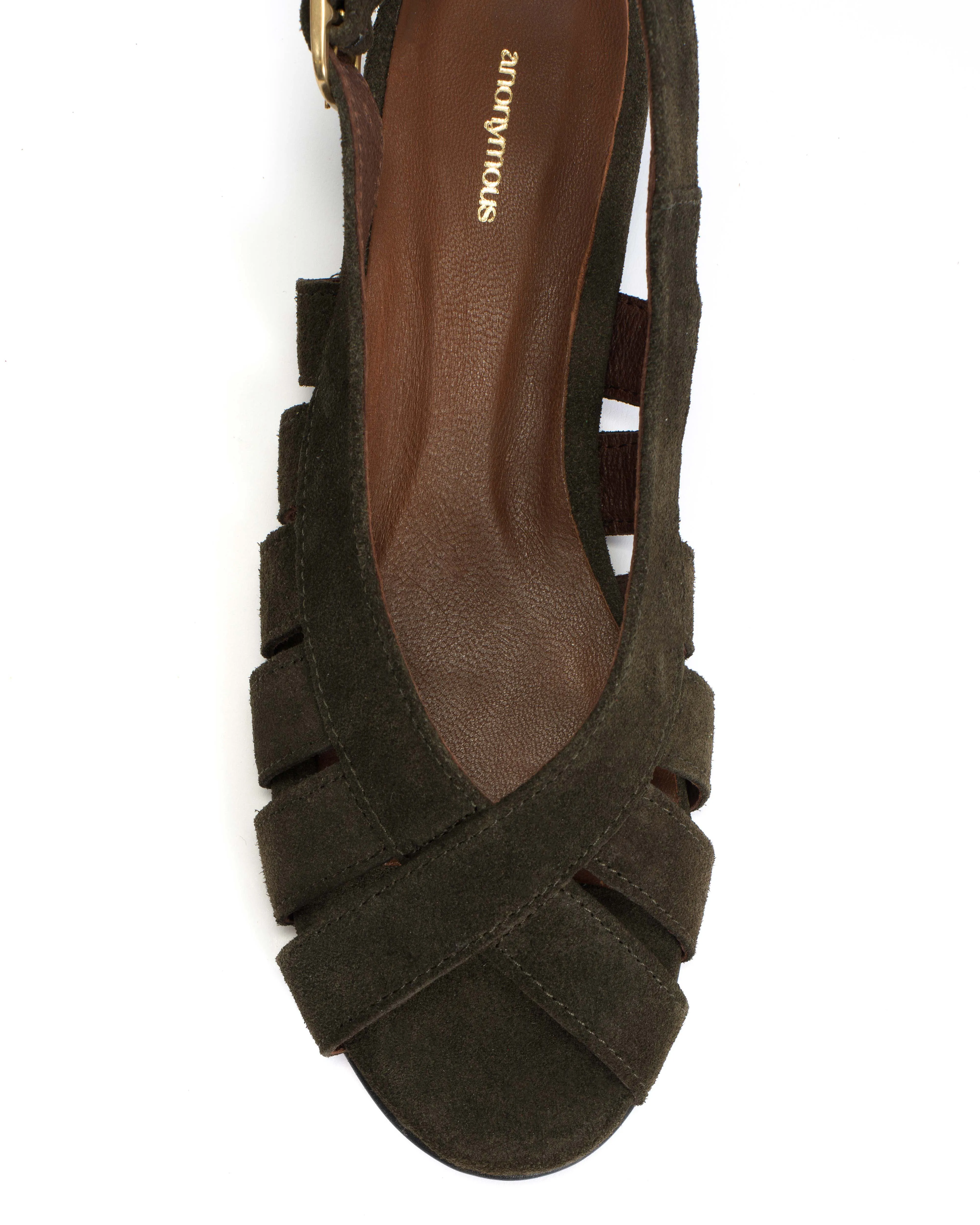 Sophie 20 Calf suede Moss green