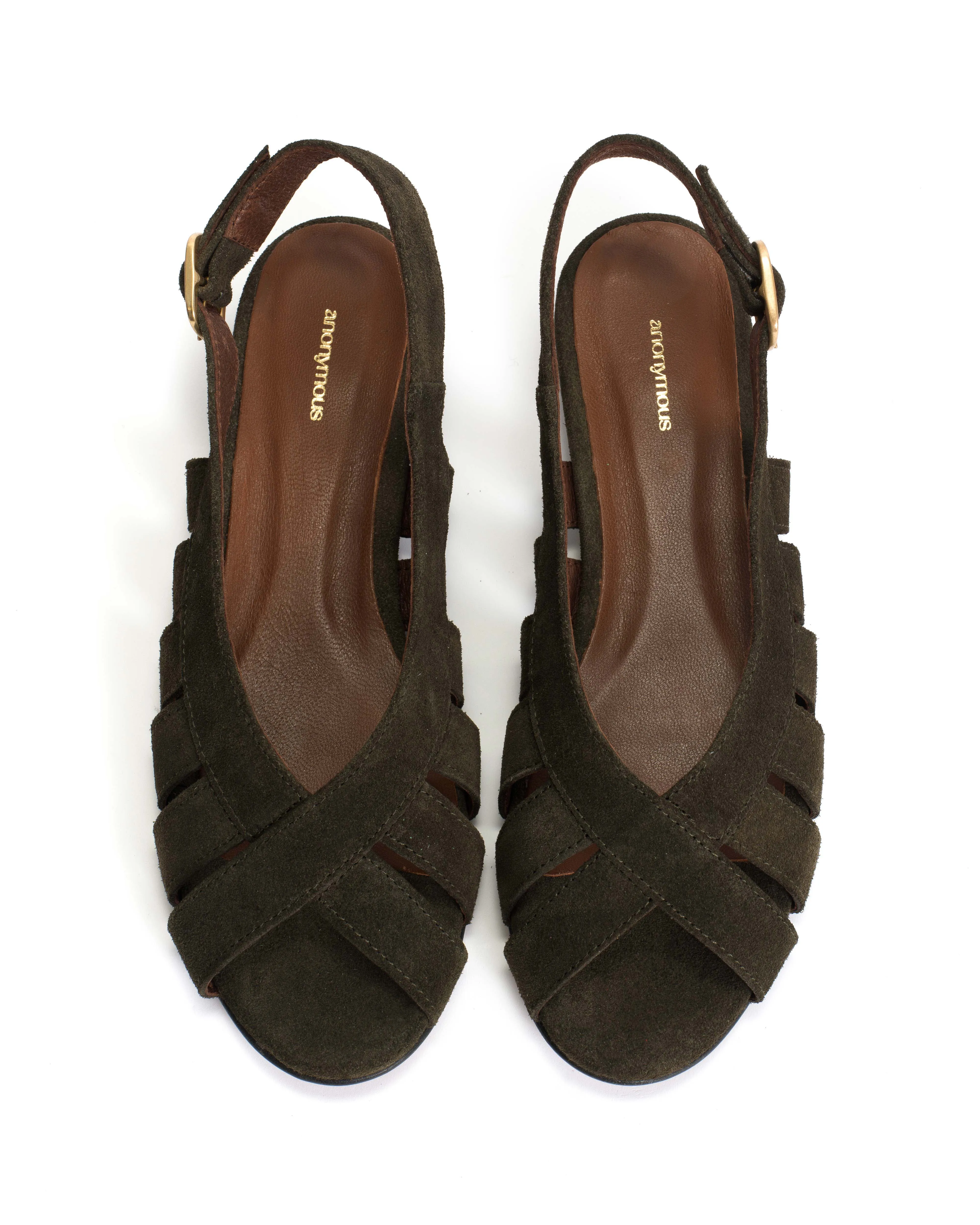 Sophie 20 Calf suede Moss green