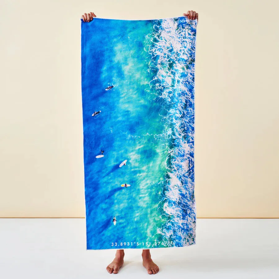 Surfers Waves Destination Towels