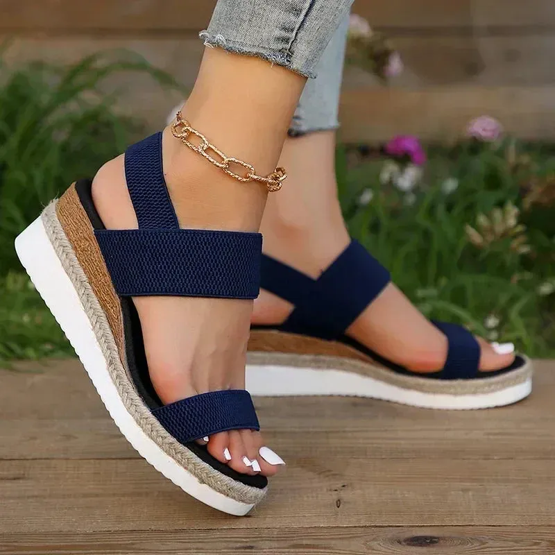 Syllis | Comfortable Knitted Wedge Sandals for Women