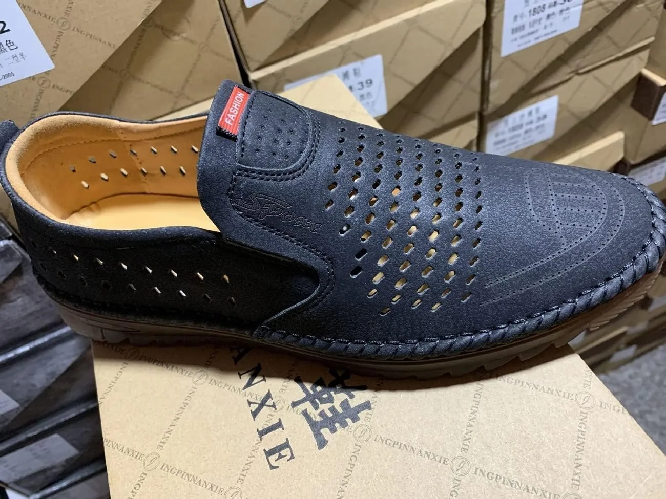 TangDao Mens Loafers, Leather Slip On Moccasins Penny Loafers, Breathable Driving Walking Lightweight Casual Shoes