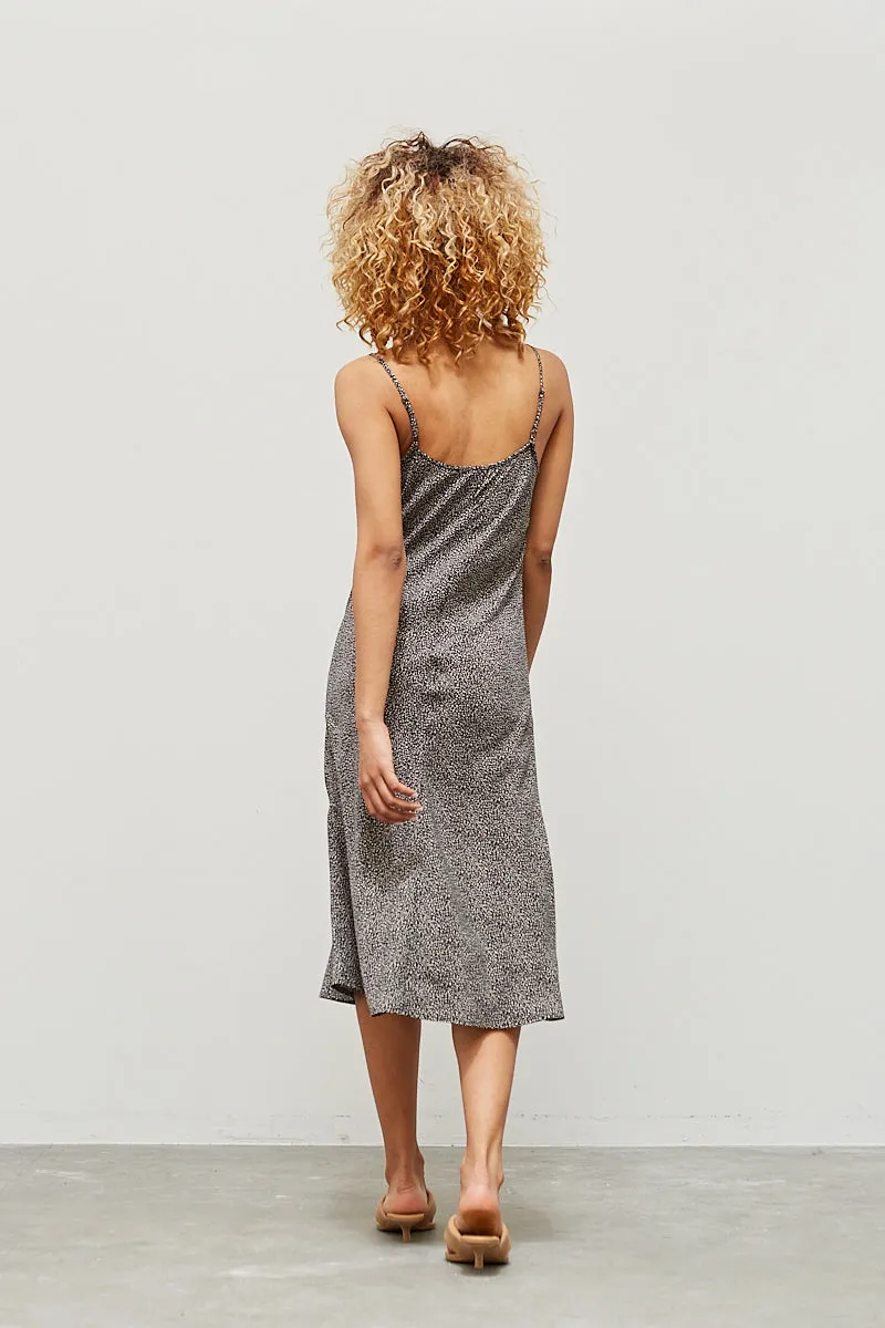 The Ditsy Leopard Slip Dress