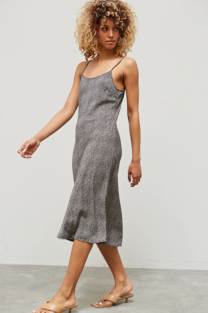 The Ditsy Leopard Slip Dress