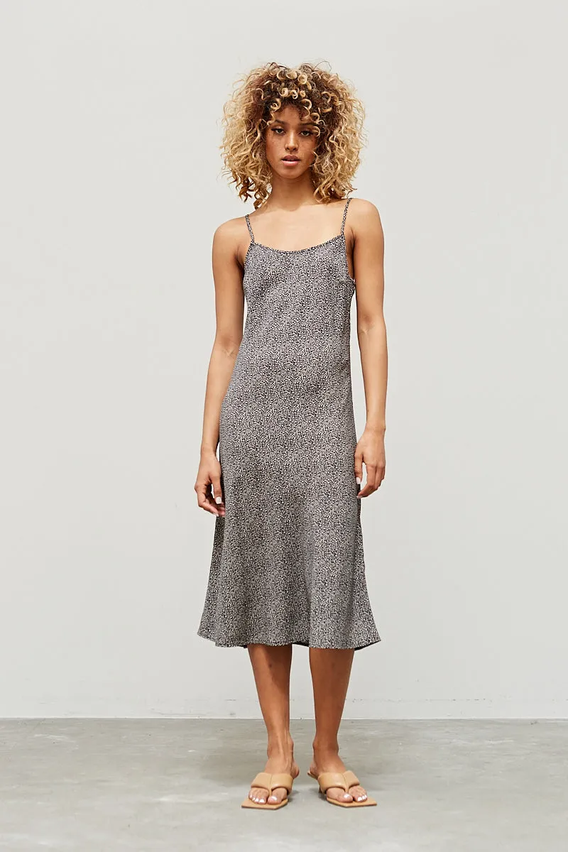The Ditsy Leopard Slip Dress