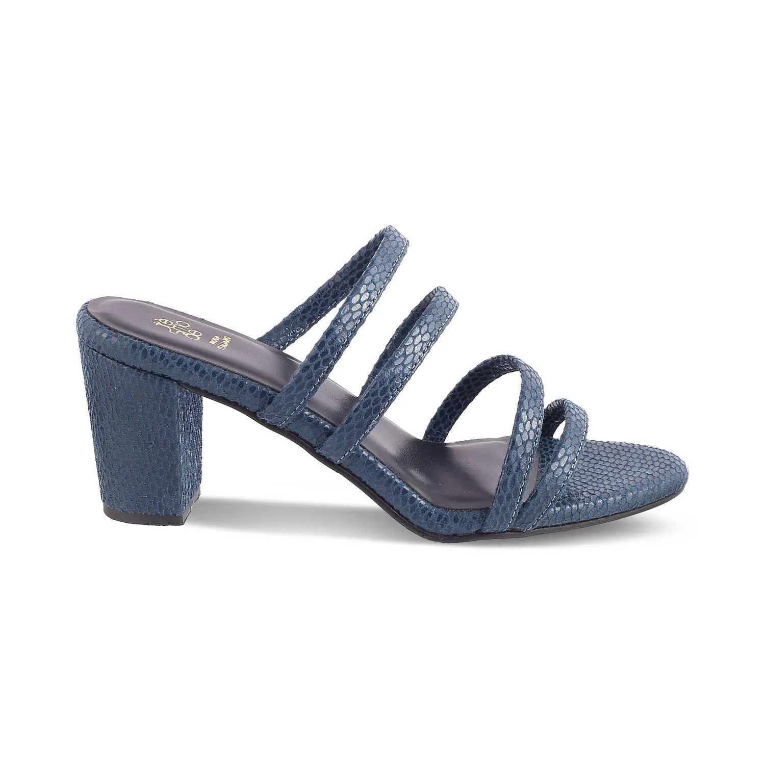 The Imulate Blue Women's Dress Block Heel Sandals Tresmode