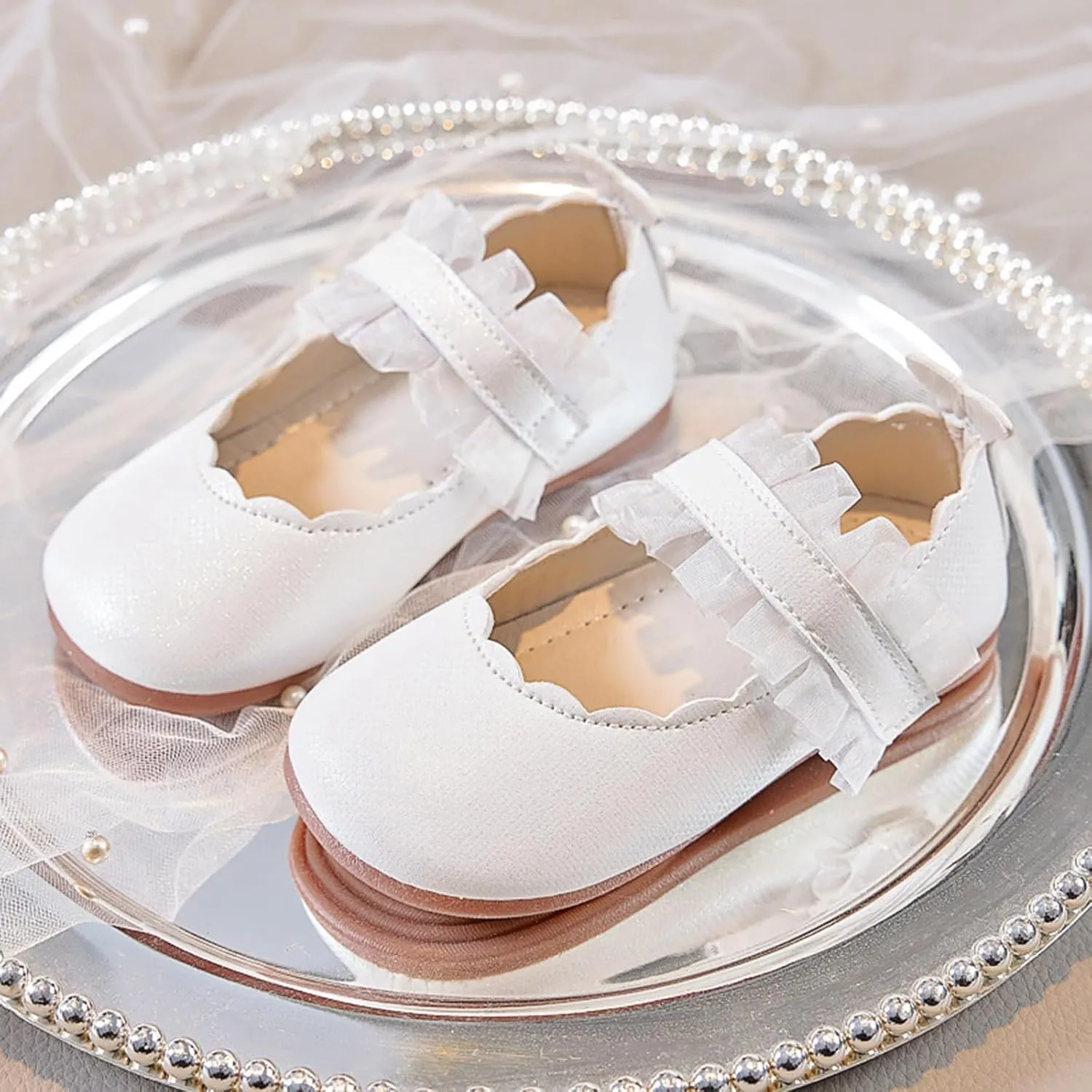 Toddler Big Kid Girls Wedding Sandals Girls Foot Covered Sandals Comfortable Soft And Fashionable Princess Girl Wedding Party for Toddler Big Kid