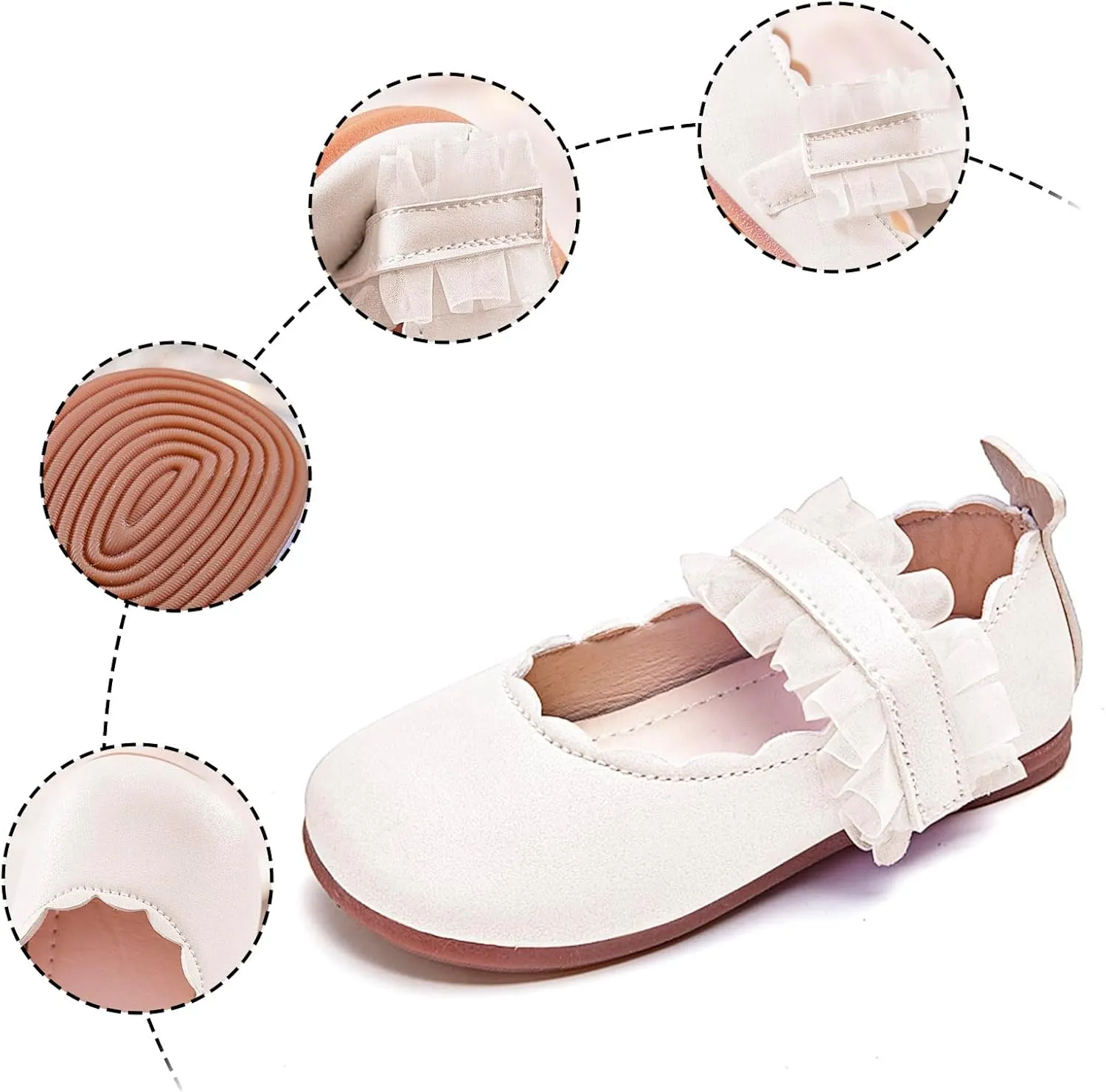 Toddler Big Kid Girls Wedding Sandals Girls Foot Covered Sandals Comfortable Soft And Fashionable Princess Girl Wedding Party for Toddler Big Kid