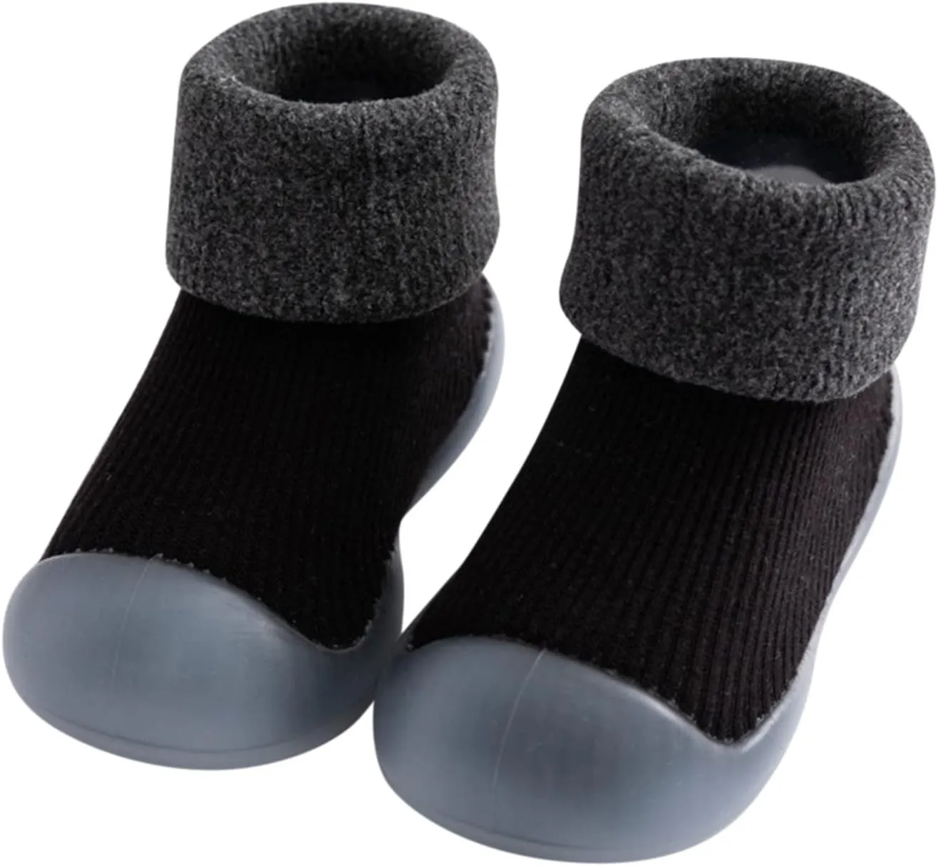 Toddler Boys Slippers Size 5 Kids Toddler Baby Boys Girls Solid Warm Knit Soft Sole Boy Slippers Size 3 Youth