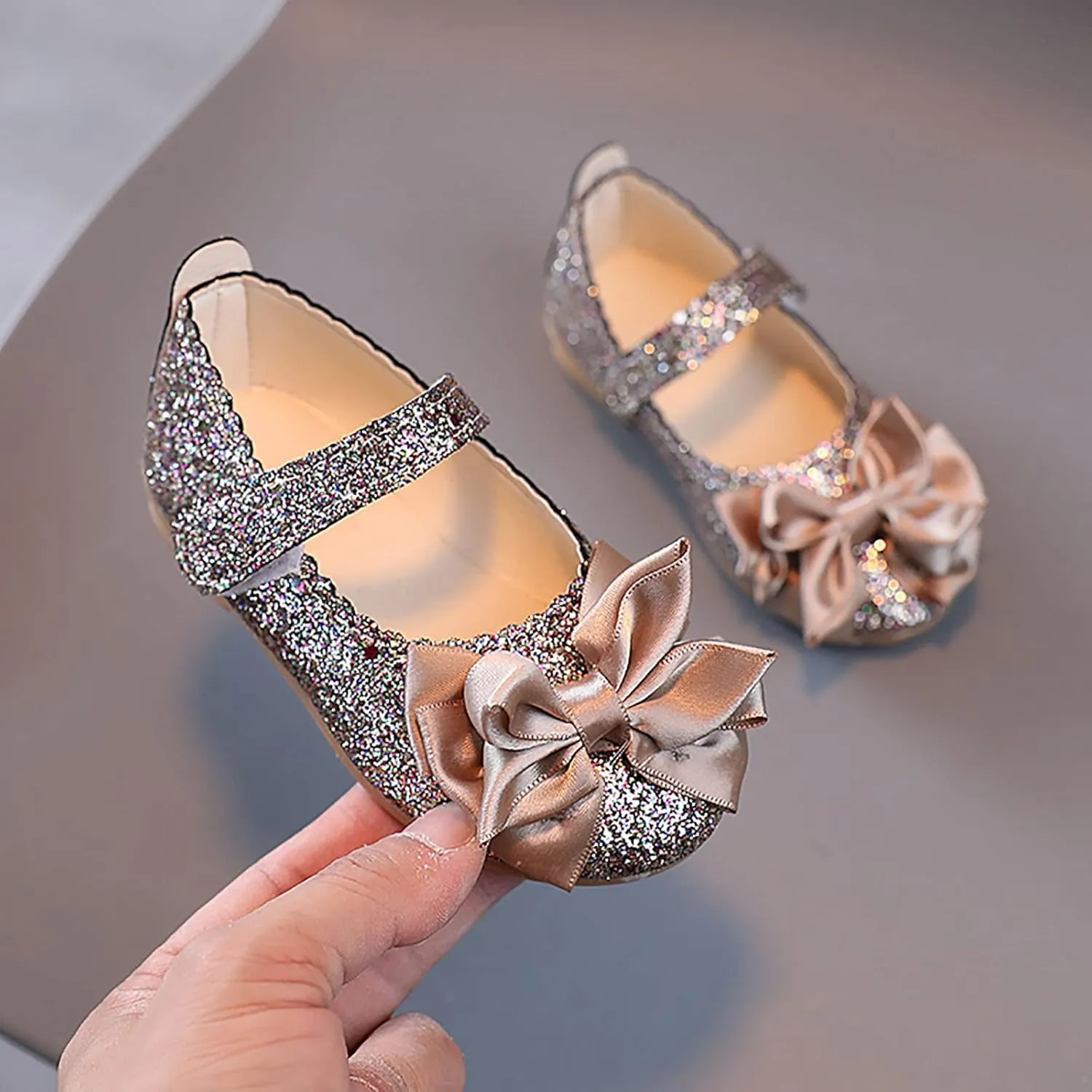 Toddler Girl Shoes Kids Shoes Single Bowknot Dancing Shoes Bling Infant Girls Baby Shoes Sandals Princess White Shoes