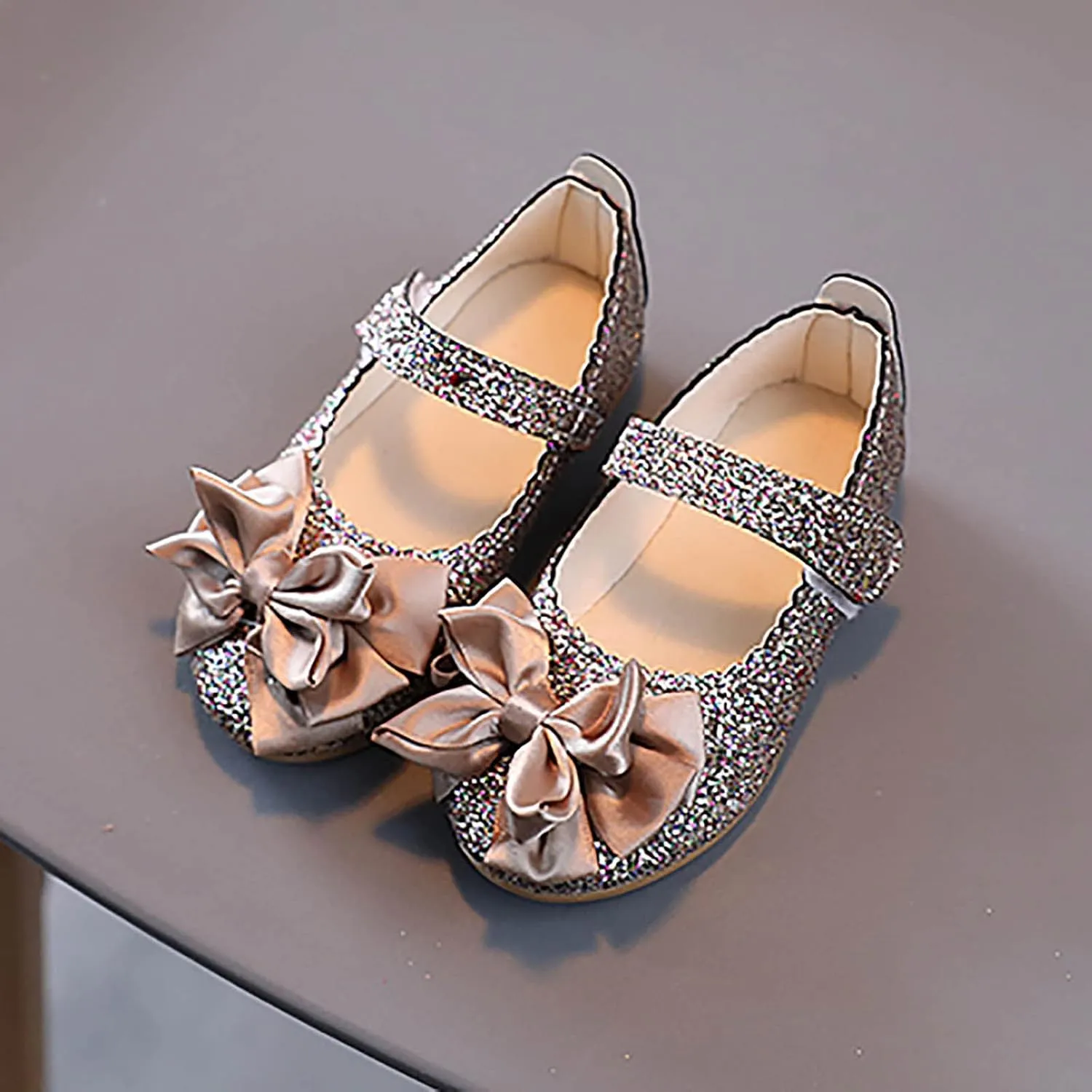 Toddler Girl Shoes Kids Shoes Single Bowknot Dancing Shoes Bling Infant Girls Baby Shoes Sandals Princess White Shoes