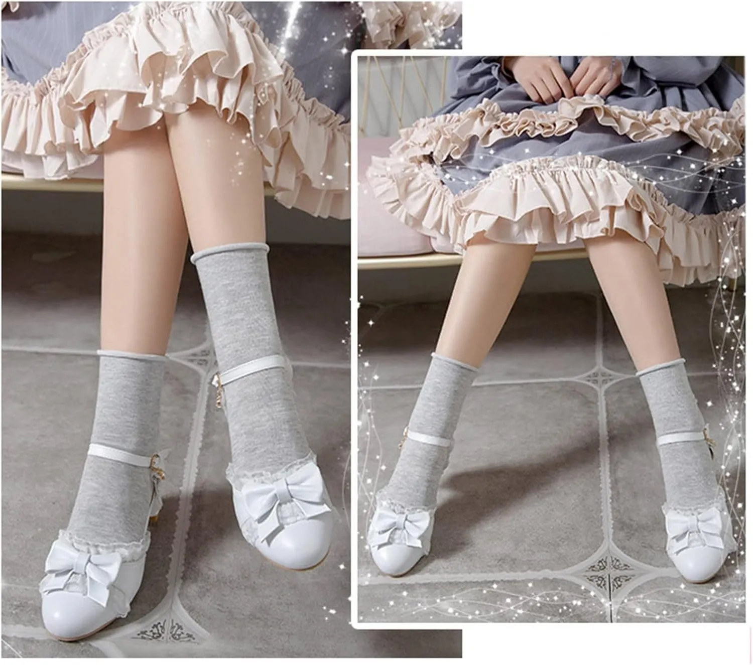 Toddler Girls Bow Tie Dress Shoes Heels Flower Girl Wedding High School Prom Shoes Ankle Strap Slip On Slippers