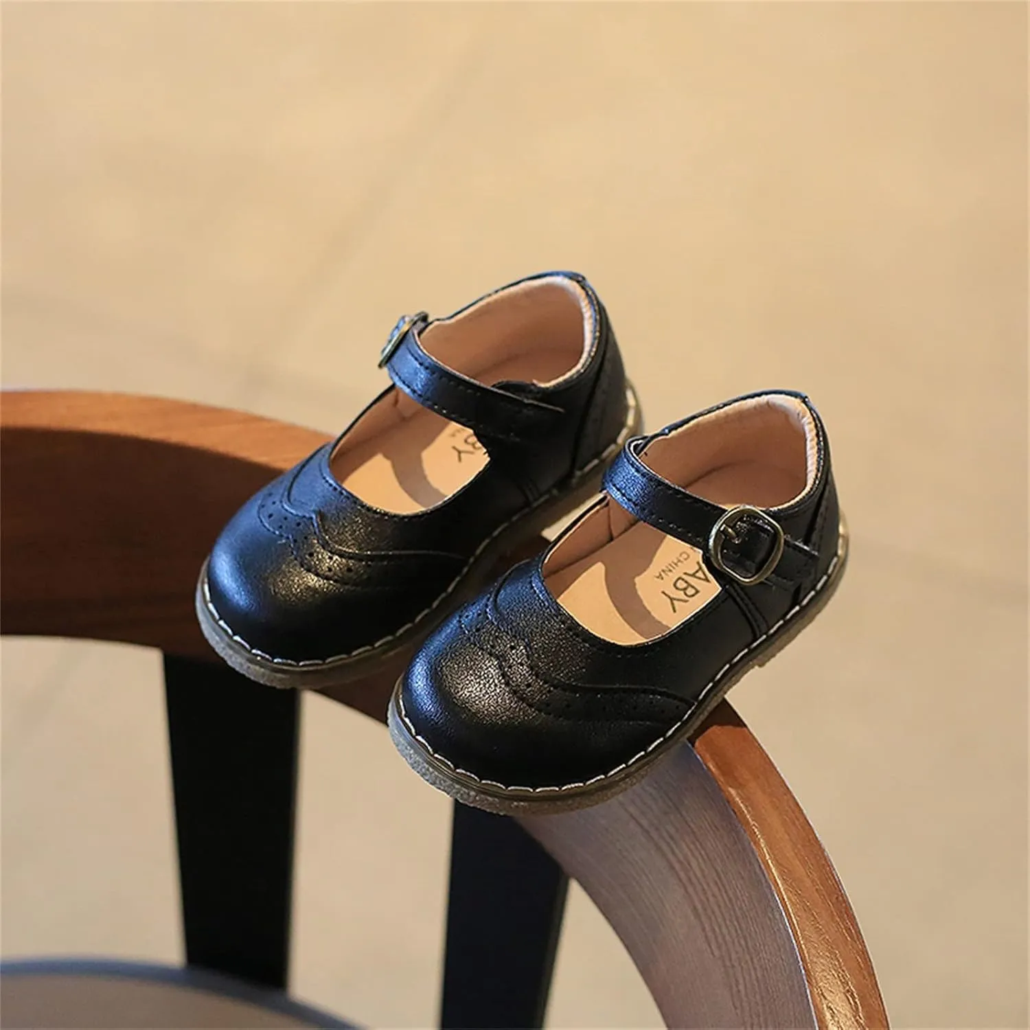Toddler Girls Dress Shoes Bowknot Mary Jane Ballet Flats for Kids Wedding Pary Princess Bridesmaid Formal Sandal