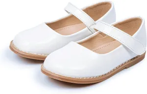 Toddler Girls' English Small Leather Shoes Spring And Autumn Single Shoes Soft Sole Kids Buckle Strap Sandals