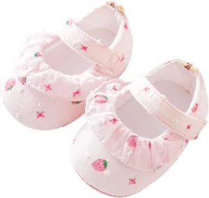 Toddler Infant Shoes Strawberry Prints Soft Non Slip Socks Baby Floor Sandals Socks Toddler Girl Cute Dress Shoes
