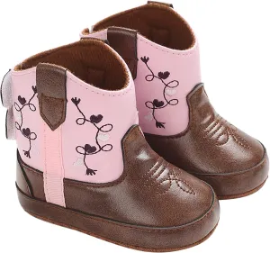 Toddler Leather Soft Sole Cowboy Boots for Baby Boys Girls Newborn Infant Prewalker Non Slip Shoes with Embroidery