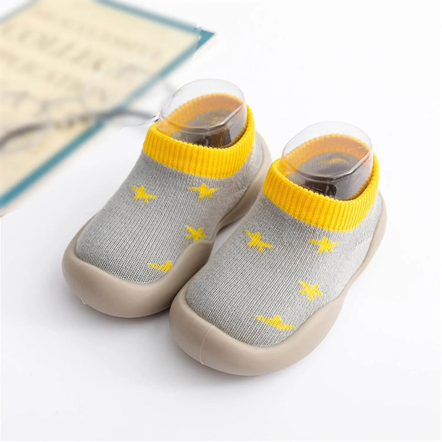 Toddler Sock Shoes,Infant Boys Girls Animal Cartoon Socks Shoes Fleece Warm Floor Socks Non Slip Sock Shoes B