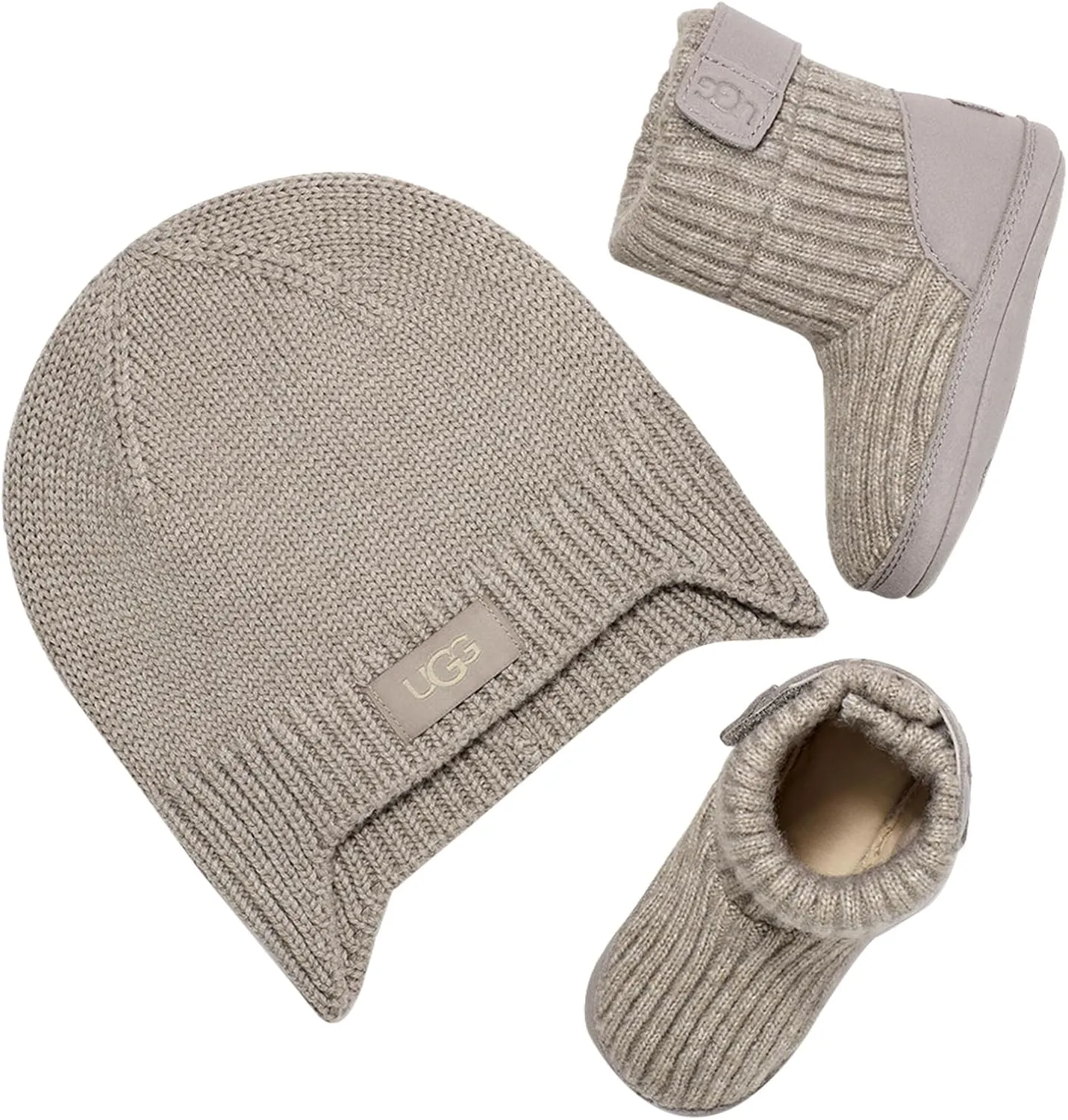 UGG Baby-Boy's I Skylar Beanie Gift Set Slipper