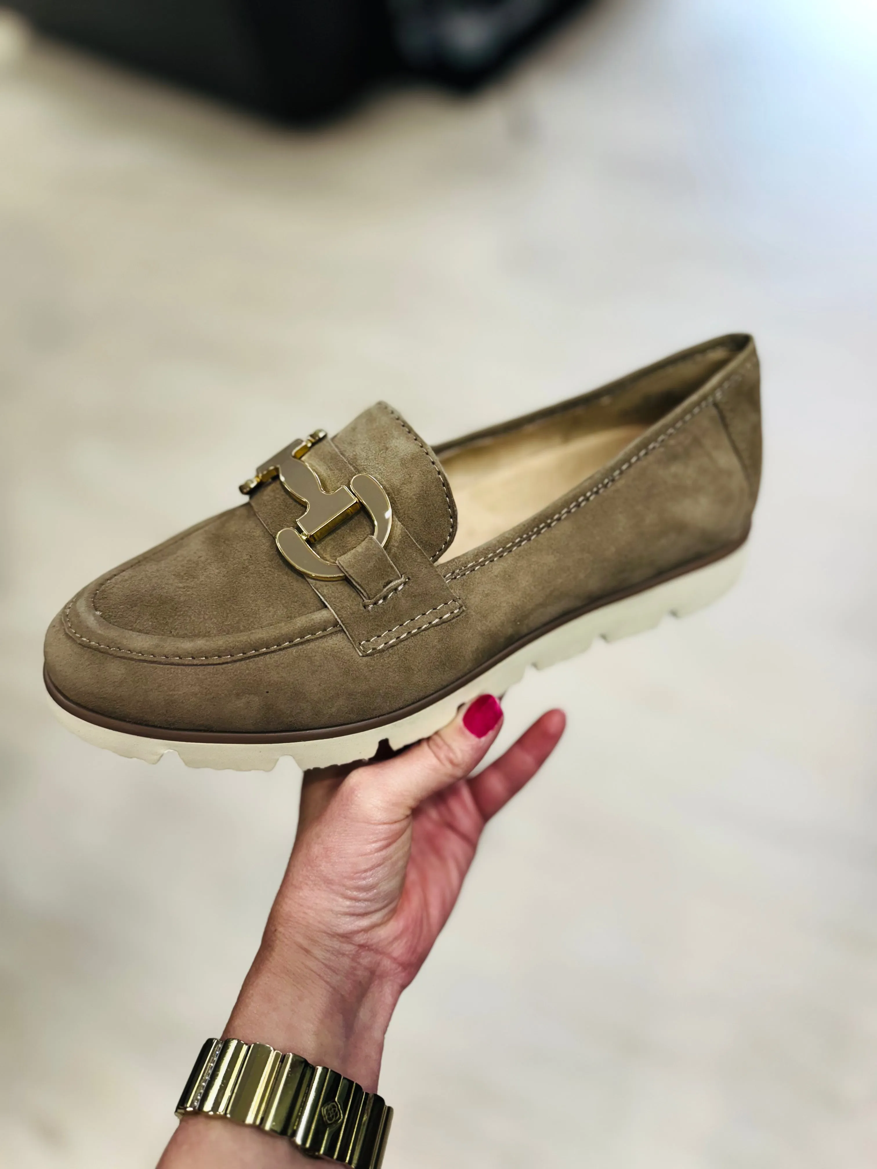 Vaneli: Jards Taupe Suede Flats