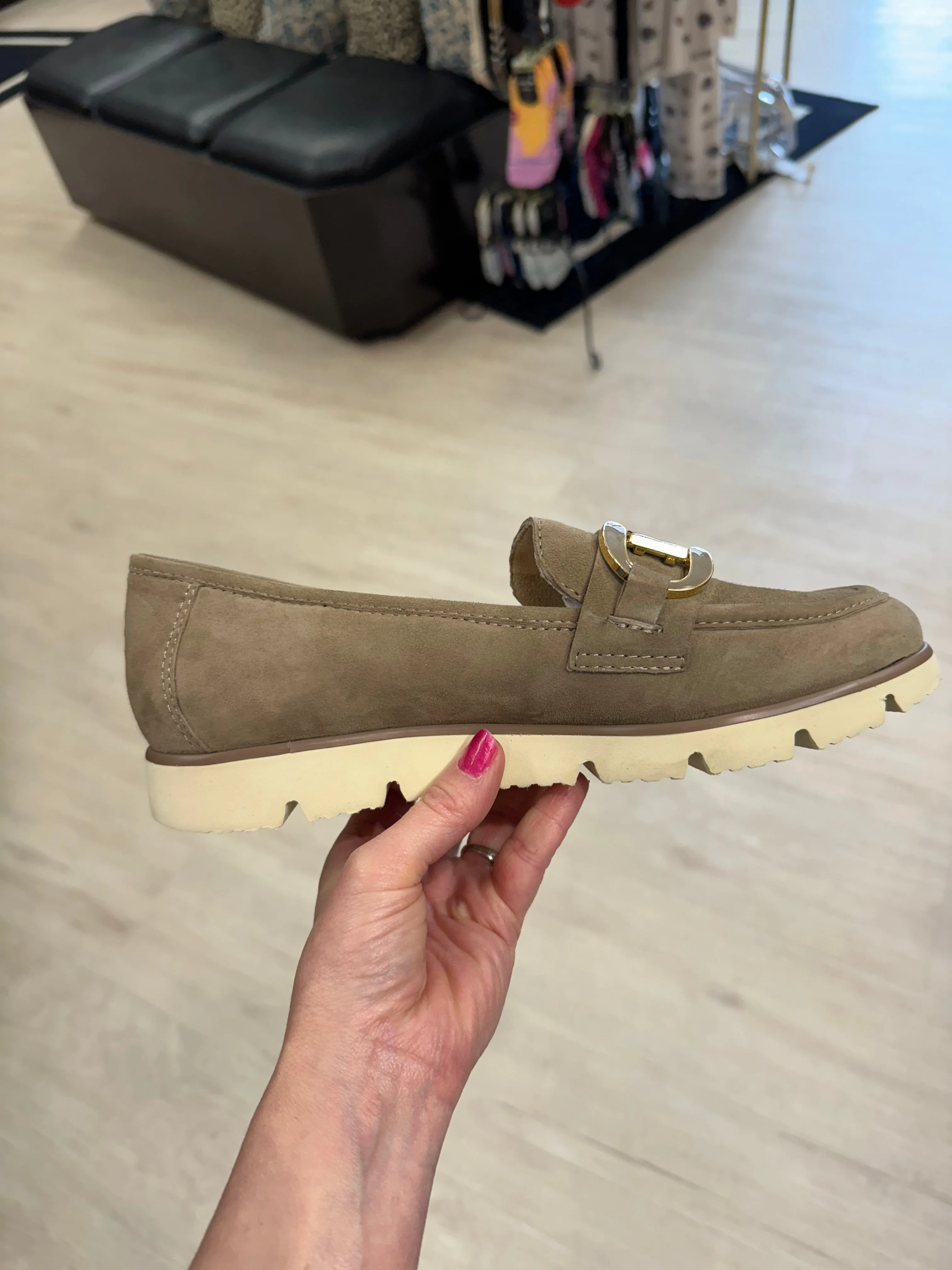 Vaneli: Jards Taupe Suede Flats