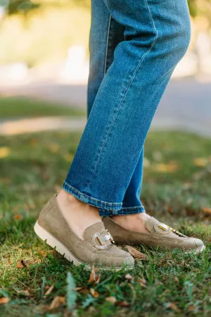 Vaneli: Jards Taupe Suede Flats