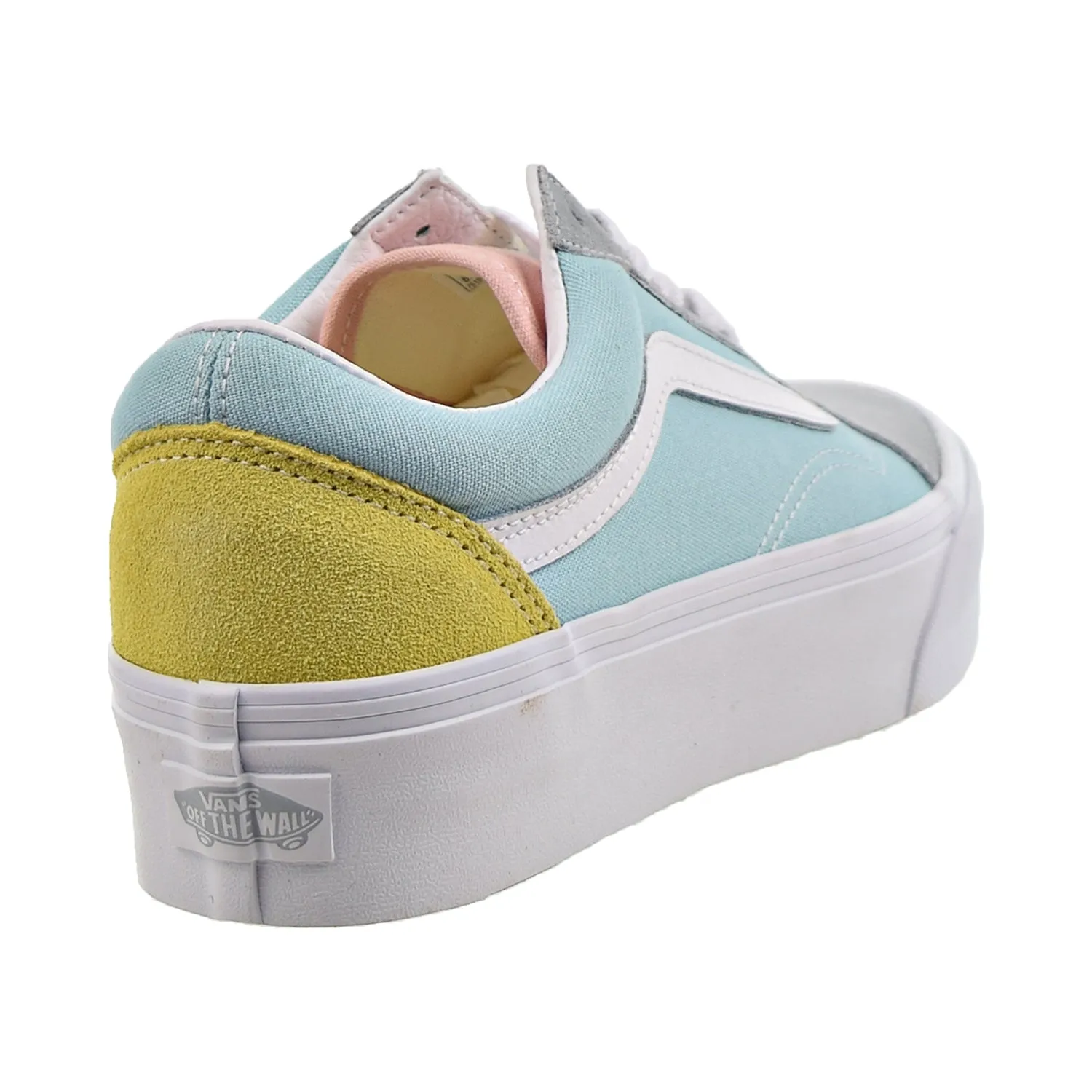 Vans Color Block Old Skool Platform Men's Shoes Pastel-True White