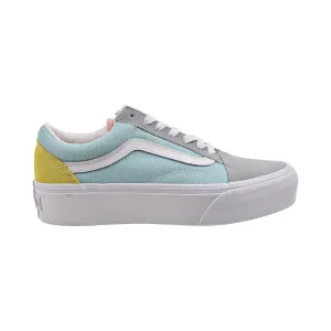 Vans Color Block Old Skool Platform Men's Shoes Pastel-True White