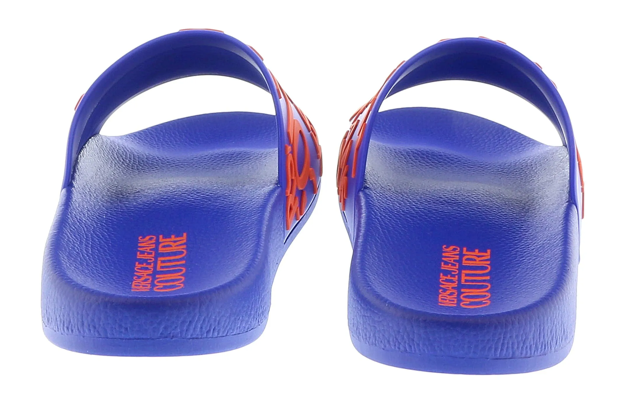 Versace Jeans Couture Electric Blue Red Signature Pool Slide-