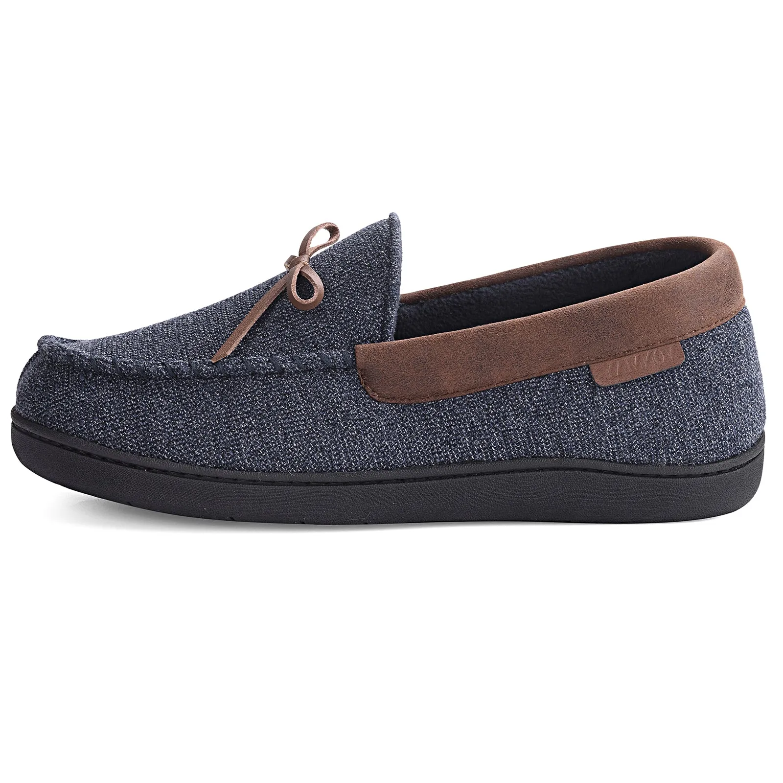 VONMAY Men's Moccasins Slippers Loafer House Shoes with Cozy Memory Foam for Indoor Outdoor Closed Back