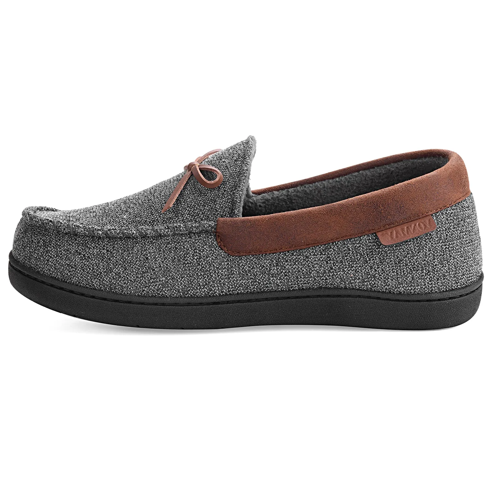 VONMAY Men's Moccasins Slippers Loafer House Shoes with Cozy Memory Foam for Indoor Outdoor Closed Back