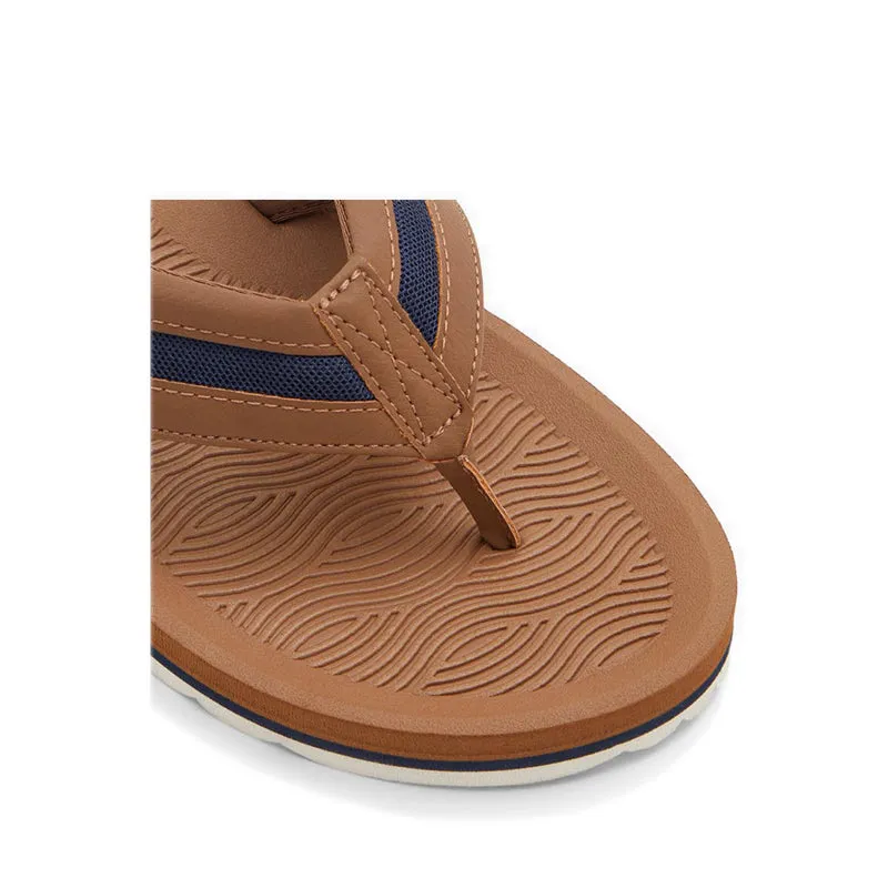 Vovchenko Men Thong Flat Sandal - Cognac