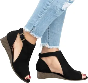 Wedge Sandals for Women Dressy Summer,Women Open Toe Sandal Hollow Out Gladiator Sandals High Top Ankle Zipper Low Heels Sandals Dressy Wedding Party Shoes Platform Sandals