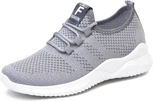 Wide Toe Box Shoes Women Non Slip Tennis Sneakers Feet Arch Support Walking Shoes Lace-up Running Athletic Shoe Diabetes Breathable Gym Workouts