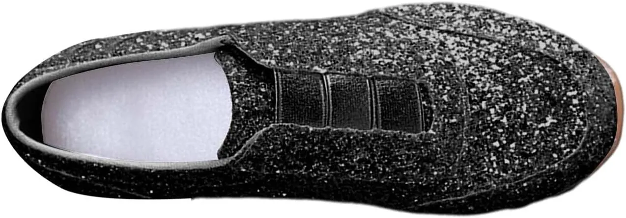 Woman Tennis Shoes, Fashion Sequin Athletic Shoes Comfortable Slip On Running Sneakers Causal Walking Workout Shoes