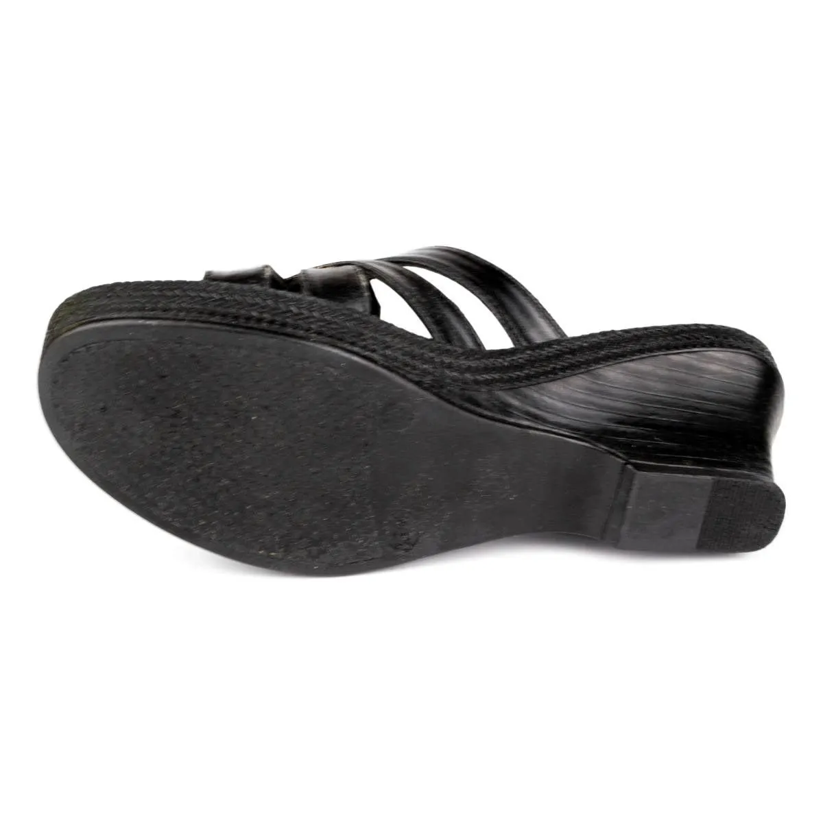 Womens Black Slide Comfortable Sandal