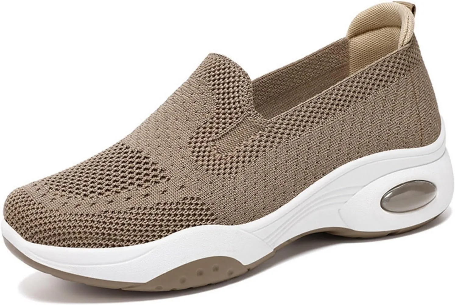 Womens Comfy Orthopedic Walking Shoes Orthopedic Breathable Walking Sneaker Comfortable Casual Ladies Air Cushion Athletic Shoes Arch Support Slip on Sneakers Running Jogging Shoe