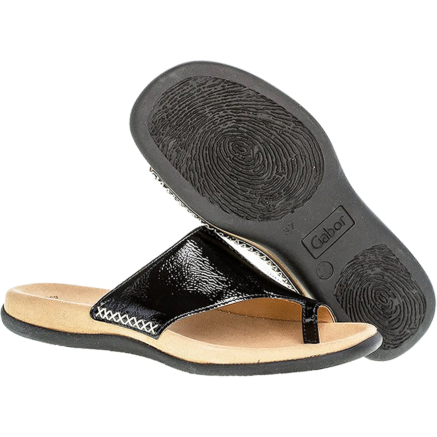 Women's Gabor 3.700.97 Black Patent Leather