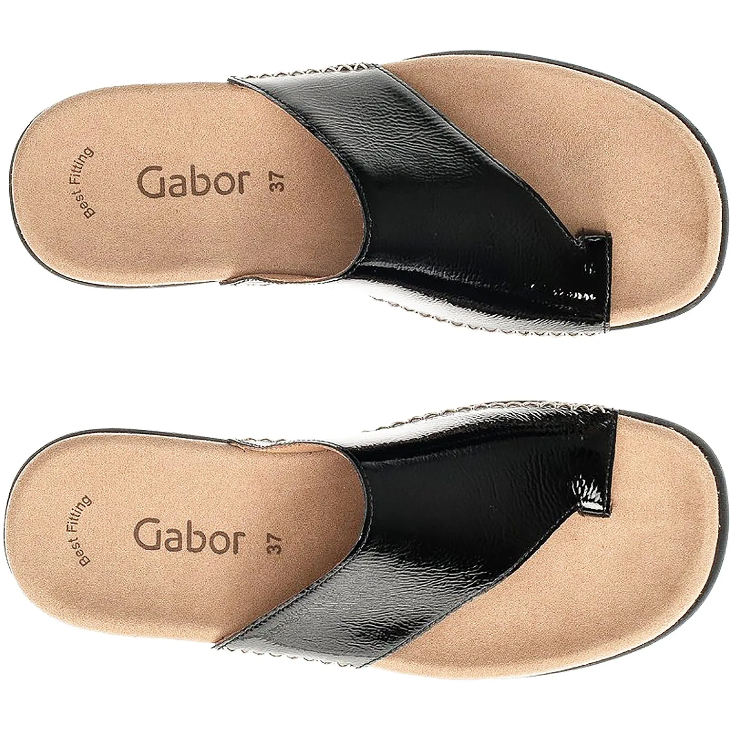 Women's Gabor 3.700.97 Black Patent Leather