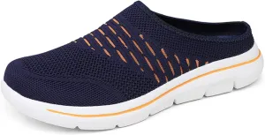 Women's Mesh Breathable Soft Sole Mules Sandals Casual Comfortable Outdoor Sports Wedge Shoes Arch Support Beach Sandals Closed Toe Slides Orthopedic Diabetic Shoes