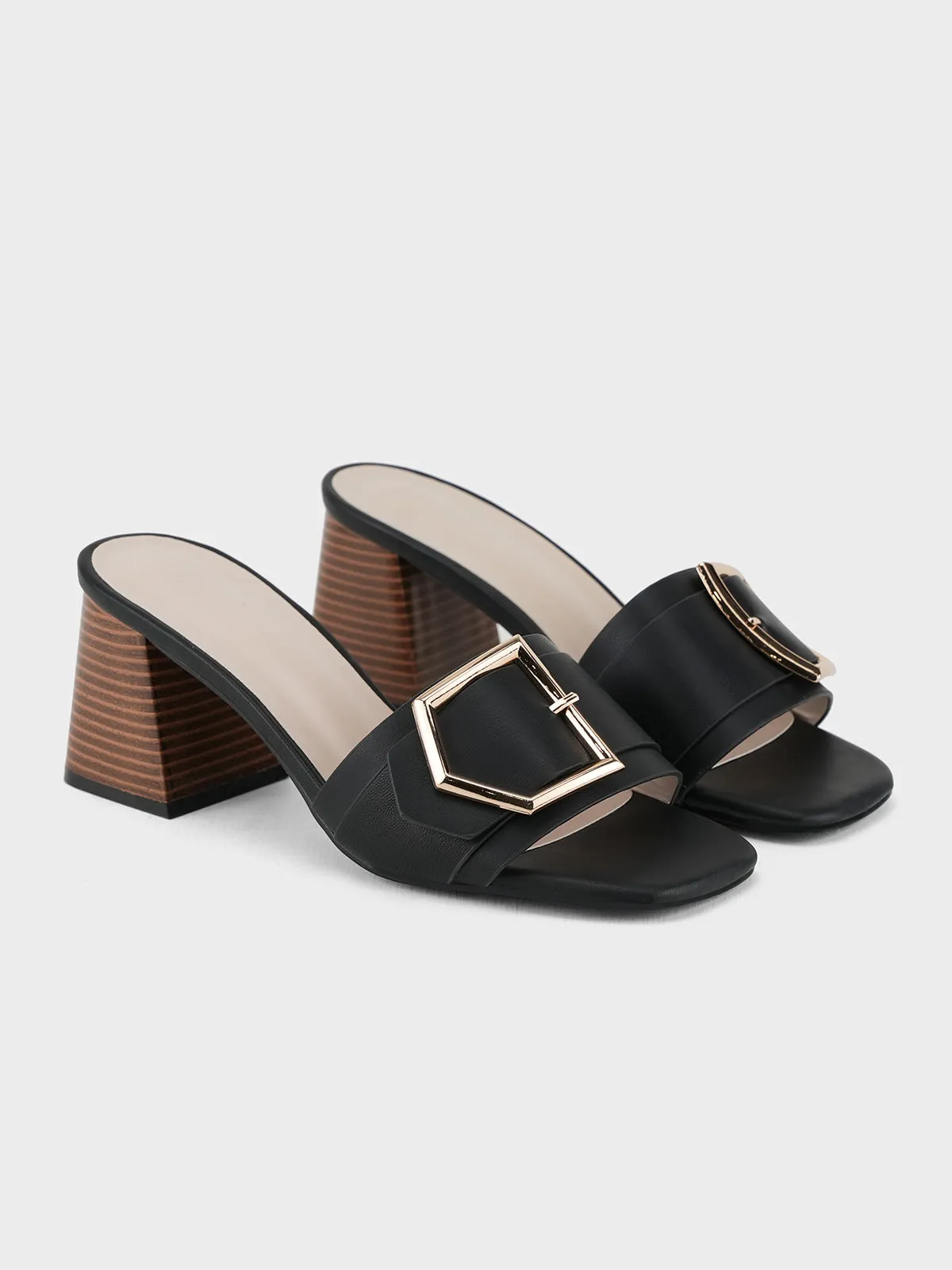 Womens "PATRA" Slip On Heel Sandals