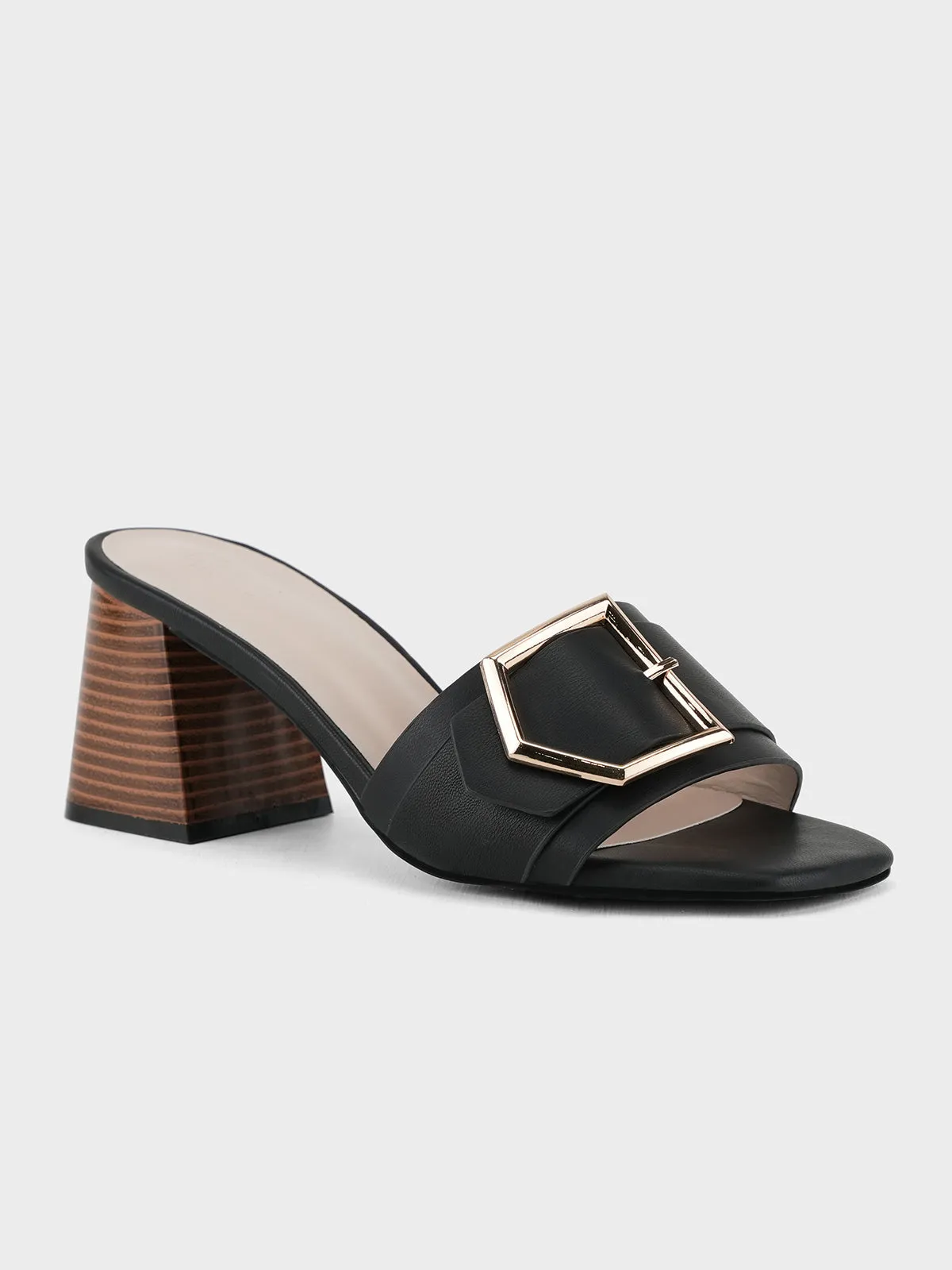Womens "PATRA" Slip On Heel Sandals