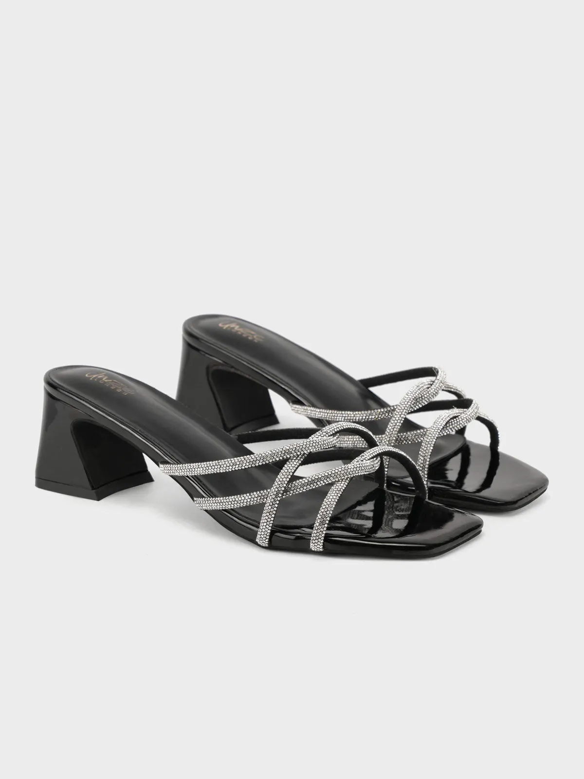 Womens "STRIDE" Block Heeled Sandals