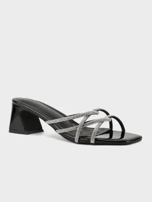 Womens "STRIDE" Block Heeled Sandals